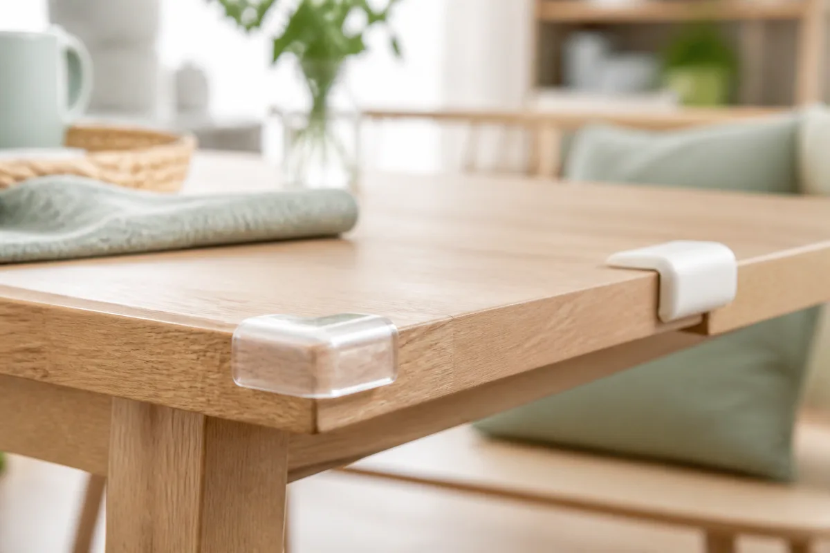 Protection de coin de table : les modèles et leur tenue